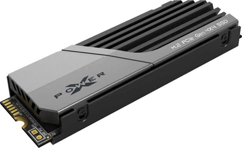 SILICON POWER PCIe Gen 4x4 XS70 Internal solid state drive SSD 4TB M.2 2280 NVMe 1.4 (SP04KGBP44XS7005) Black, Grey hind ja info | Sisemised kõvakettad (HDD, SSD, Hybrid) | kaup24.ee