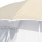 vidaXL ranna päikesevari külgseintega, liivakarva, 215 cm hind ja info | Päikesevarjud, markiisid ja alused | kaup24.ee