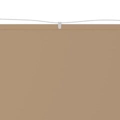 vidaXL vertikaalne varikatus, pruunikas 180 x 1200 cm, Oxfordi kangas hind ja info | Päikesevarjud, markiisid ja alused | kaup24.ee