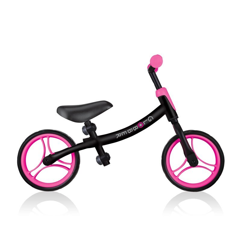 Tasakaaluratas Globber Go Bike, must-roosa hind ja info | Jooksurattad | kaup24.ee