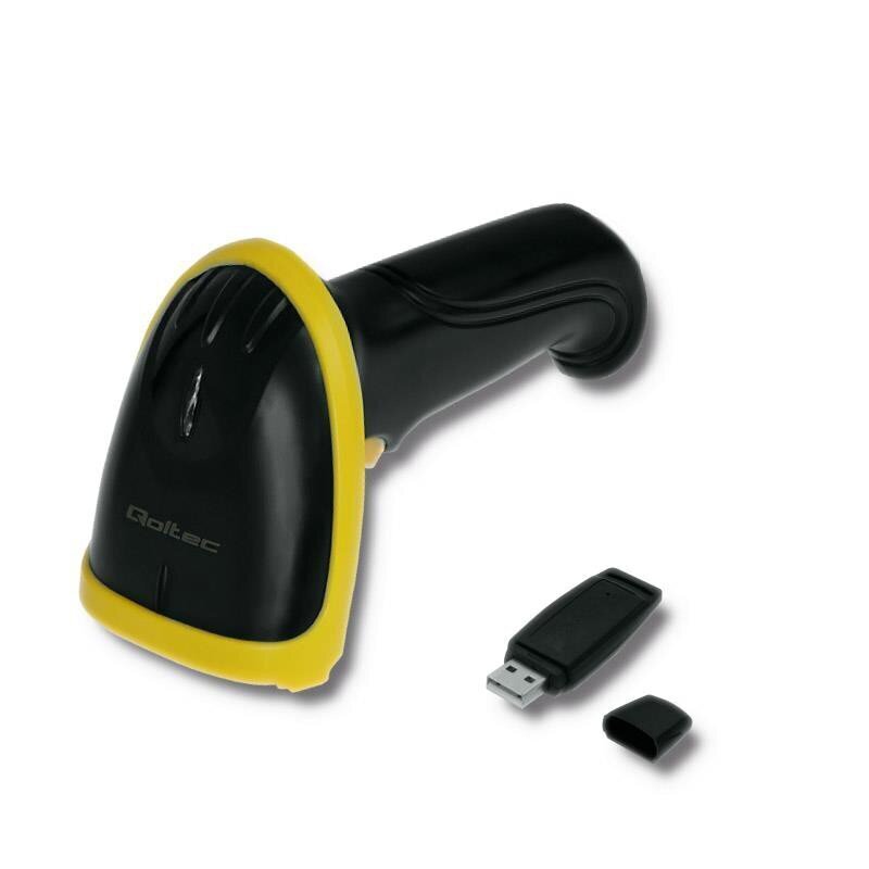 Triipkoodi lugeja Qoltec 50862 Wireless Laser Barcode Scanner 1D | 2.4GHz цена и информация | Nutiseadmed ja aksessuaarid | kaup24.ee