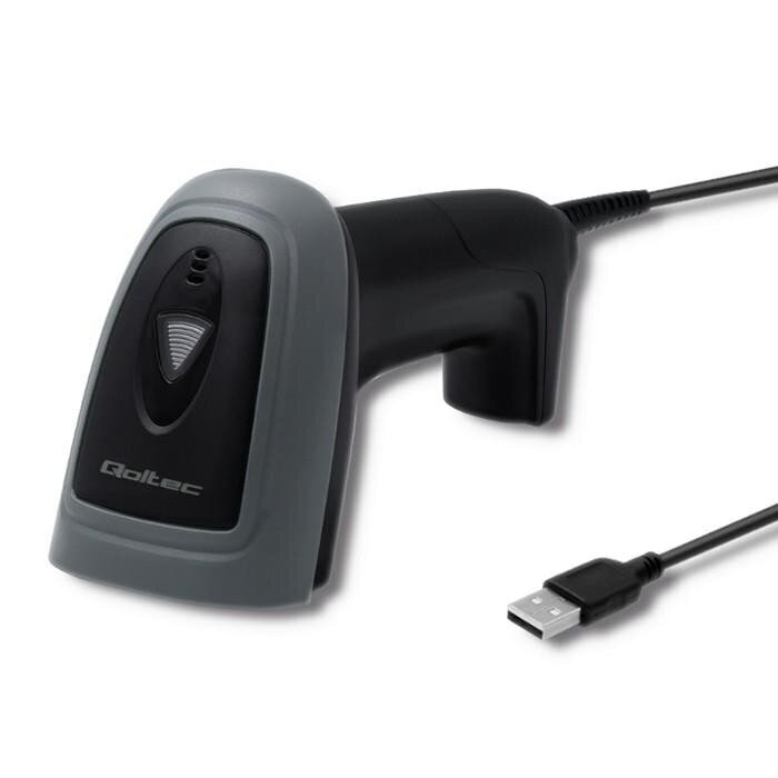 Triipkoodi lugeja Qoltec 50863 Wired QR & BARCODE Scanner | USB цена и информация | Nutiseadmed ja aksessuaarid | kaup24.ee