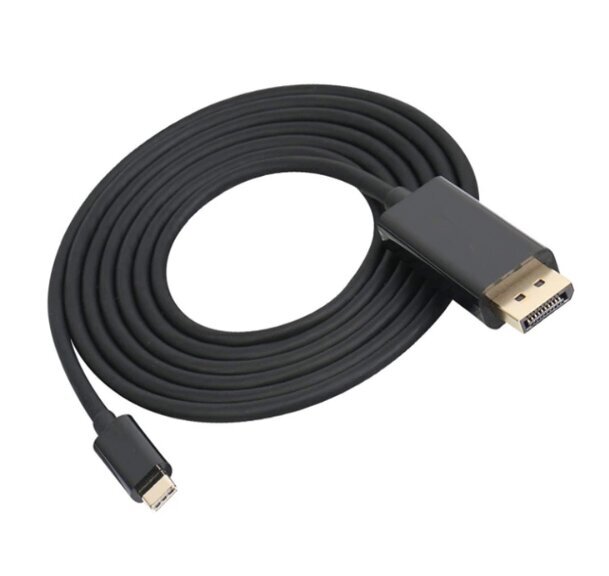 Adapterkaabel MHL USB-C DisplayPort 4K 60hz 1,8m Thunderbolt 3.0 Macbook Pro Airi Ja Muude Jaoks hind ja info | USB jagajad, adapterid | kaup24.ee