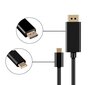 Adapterkaabel MHL USB-C DisplayPort 4K 60hz 1,8m Thunderbolt 3.0 Macbook Pro Airi Ja Muude Jaoks hind ja info | USB jagajad, adapterid | kaup24.ee