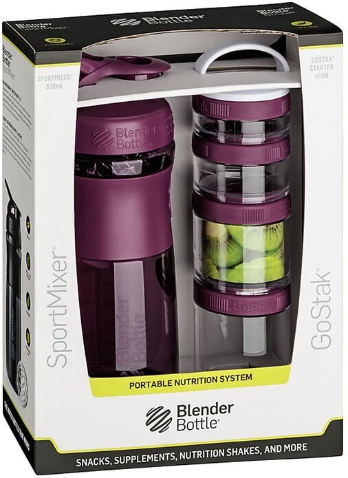 Blender Bottle Combo Pak Sportmixer Shaker and Gostak Starter 4Pak - Ploomi hind ja info | Joogipudelid | kaup24.ee