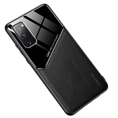 Кожаный чехол Mocco Lens Leather Back Case для Apple iPhone 12 Pro, черный цена и информация | Чехлы для телефонов | kaup24.ee