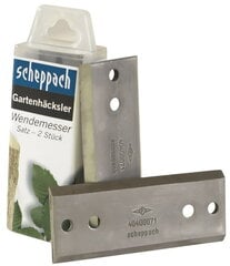 Режущие ножи двусторонние Scheppach Biosta 3000 Gws 400 цена и информация | Запчасти для садовой техники | kaup24.ee