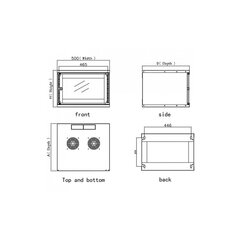 Kapp Techly Eco 19" 6U/320mm, kokkupandud цена и информация | Шкафчики в гостиную | kaup24.ee