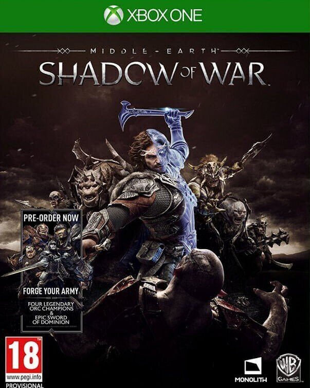 XBOX mäng Middle Earth Shadow of War цена и информация | Arvutimängud, konsoolimängud | kaup24.ee