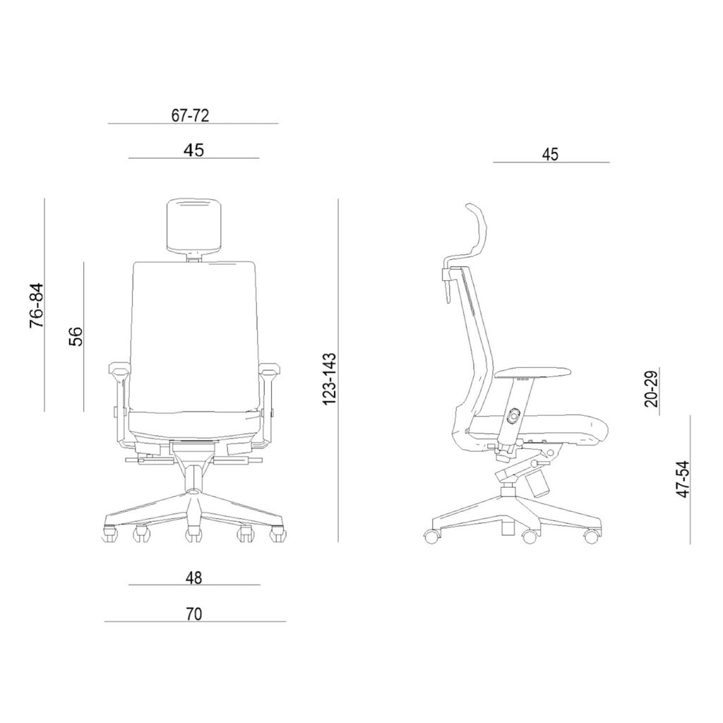 Kontoritool Nez, must hind ja info | Kontoritoolid | kaup24.ee