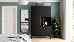 Шкаф NORE Lanzzi, черный цвет цена и информация | Шкафы | kaup24.ee