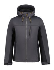 Meeste softshell-jope Icepeak Bazine 57973-2*270, hall/must 6438522659934 цена и информация | Мужские куртки | kaup24.ee