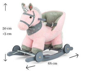 Лошадка-качалка M&M, розовая цена и информация | Игрушки для малышей | kaup24.ee