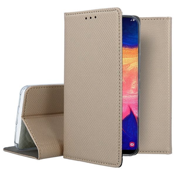 Mocco Smart Magnet Book Case For Samsung Galaxy M51 Gold hind ja info | Telefoni kaaned, ümbrised | kaup24.ee
