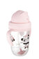 Mittelekkiv pudel koos kõrrega Canpol Babies Exotic Animals, 6 kuud+ 270 ml, pink, 56/606_pin цена и информация | Lutipudelid ja aksessuaarid | kaup24.ee