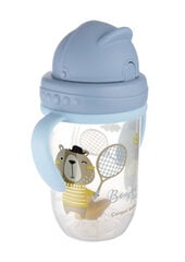 Mittelekkiv pudel kõrrega Canpol Babies BONJOUR PARIS, 6 kuud+, 270 ml, sinine, 56/607_blu цена и информация | Бутылочки и аксессуары | kaup24.ee