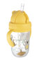 Mittelekkiv pudel kõrrega Canpol Babies Exotic Animals, 6 kuud + 270 ml, kollane, 56/606_yel цена и информация | Lutipudelid ja aksessuaarid | kaup24.ee