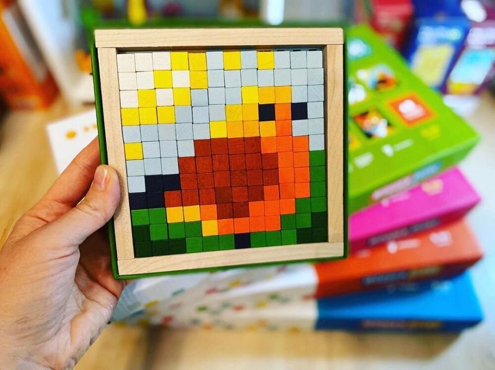 Puidust puzzle - Pixels "Loomad", M 4823056514897 hind ja info | Arendavad mänguasjad | kaup24.ee