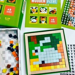 Puidust puzzle - Pixels "Loomad", M 4823056514897 цена и информация | Развивающие игрушки | kaup24.ee