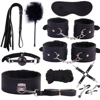 BDSM mänguasjakomplekt, BDSM mängud 10 ühes, piits, mask, köis, käerauad, krae hind ja info | BDSM ja fetish | kaup24.ee