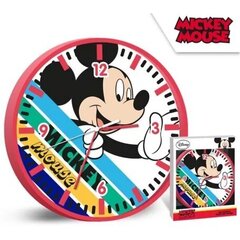 Настенные часы Disney Mickey Mouse, 25 см цена и информация | Аксессуары для детей  | kaup24.ee