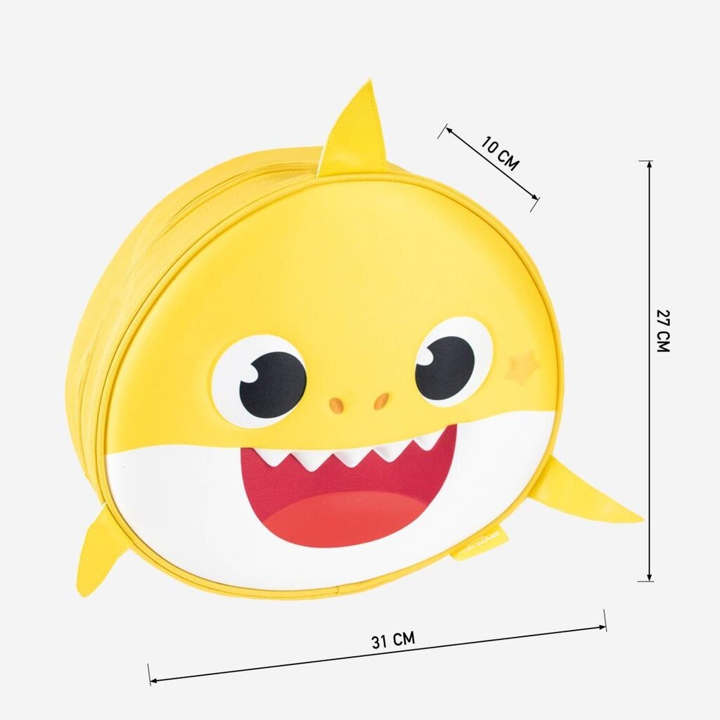 Laste seljakott Baby Shark, kollane hind ja info | Koolikotid, sussikotid | kaup24.ee