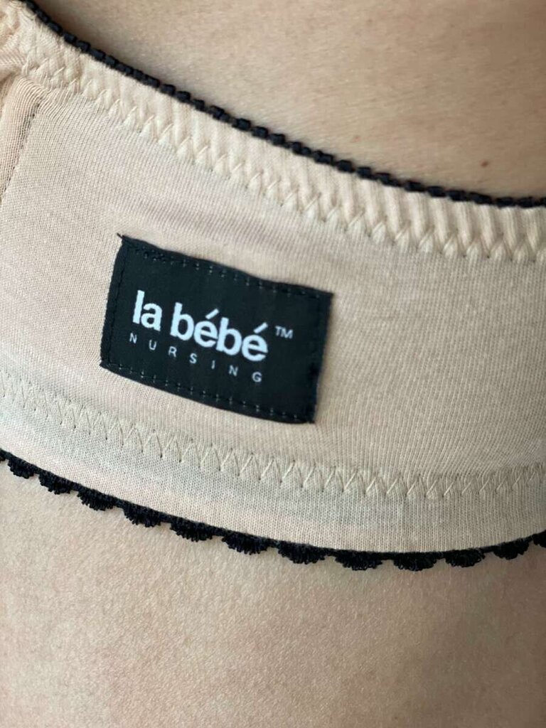 La Bebe™ Lingerie Basic biopuuvillane Art.20902 Nude &; must rinnahoidja hind ja info | Vahendid imetamiseks | kaup24.ee