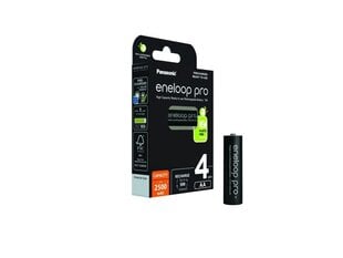 Laetavad patareid Panasonic Eneloop Pro BK-3HCDE/4BE, 2450 mAh, 500 (4xAA) цена и информация | Зарядные устройства | kaup24.ee