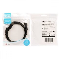 TB AKTBXKU1PABW18B, USB A/USB B, 1.8m цена и информация | Кабели и провода | kaup24.ee