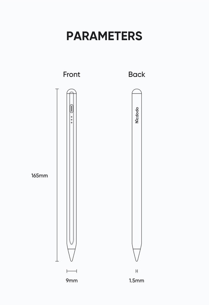 Mcdodo Stylus Pen PN-8920 hind ja info | Tahvelarvuti lisatarvikud | kaup24.ee