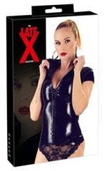 Latex shirt zip black xl цена и информация | Сексуальное женское белье | kaup24.ee