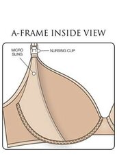Бюстгальтер для кормления с отстёгивающейся плотной чашкой и стабильной поддержкой груди La Bebe™ Boutique Lingerie Cotton Art.20188 Summer цена и информация | Товары для кормления | kaup24.ee