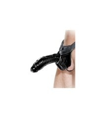 Фаллоимитатор FETISH FANTASY EXTREME HOLLOW STRAP-ON, черный цена и информация | Фаллоимитаторы | kaup24.ee