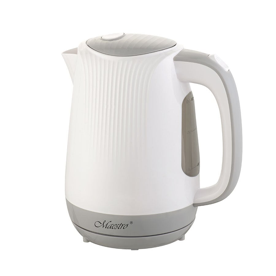 Veekeetja Feel-Maestro MR042 white electric kettle 1.7 L Grey, White 2200 W цена и информация | Veekeetjad | kaup24.ee