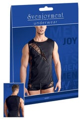 Мужская футболка с сеткой Svenjoyment XL, черная цена и информация | Сексуальное женское белье | kaup24.ee