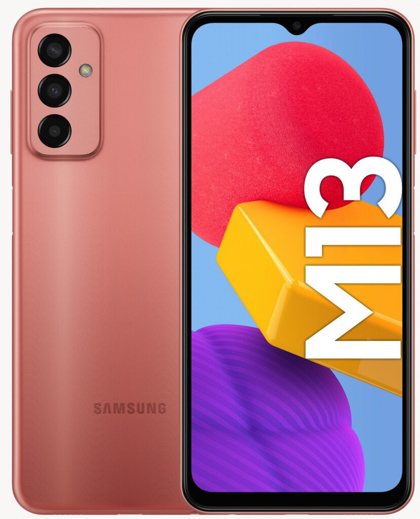 Samsung Galaxy M13 4/64GB SM-M135FIDUEUE Copper hind ja info | Telefonid | kaup24.ee