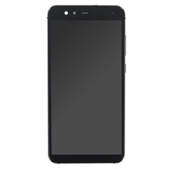 OEM-ekraan + raam Huawei P10 Lite must, ilma logota hind ja info | Telefoniosad ja parandamise tööriistad | kaup24.ee