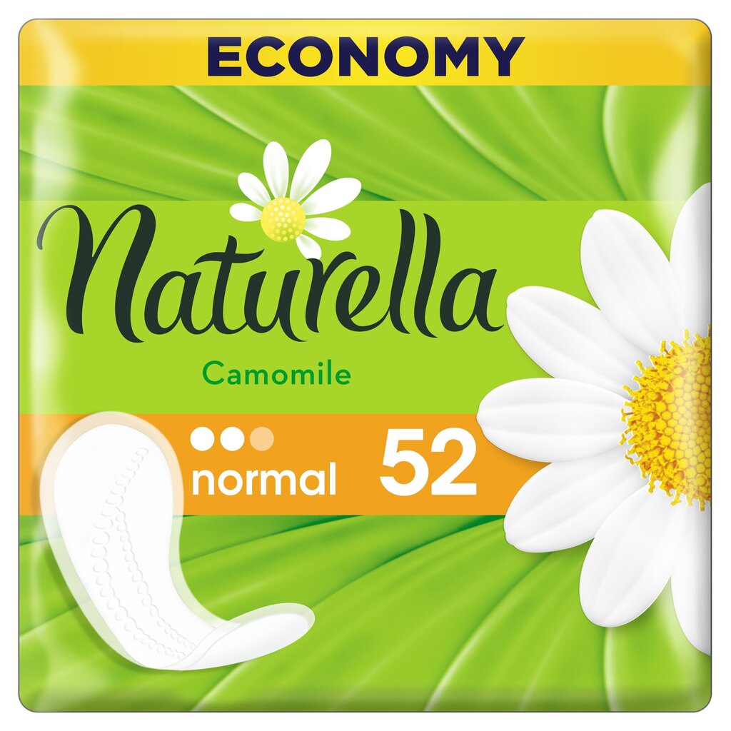 Hügieenisidemed NATURELLA Light Camomile, 52 tk hind ja info | Tampoonid, hügieenisidemed, menstruaalanumad | kaup24.ee