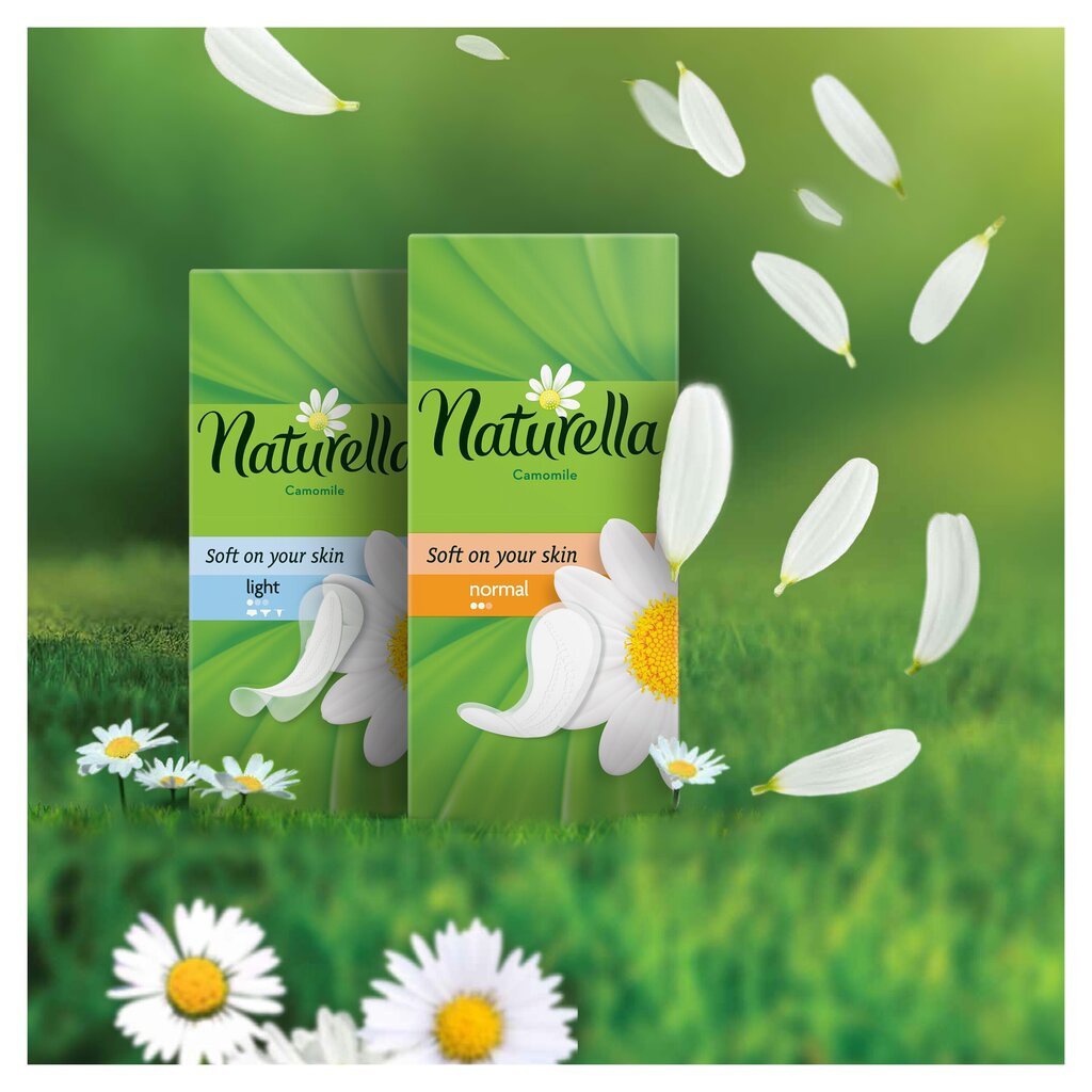 Hügieenisidemed NATURELLA Light Camomile, 100 tk hind ja info | Tampoonid, hügieenisidemed, menstruaalanumad | kaup24.ee