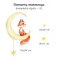 Lastetoa seinakleebis Fox cub on the moon XL 85x105cm hind ja info | Seinakleebised | kaup24.ee