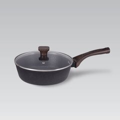 Глубокая сковорода с крышкой MR-1216-24 (мрамор, индукция), 24 см цена и информация | Cковородки | kaup24.ee