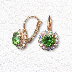 Серьги "Великолепие II (Fern Green)" с кристаллами Swarovski™ DS02A340 цена и информация | Серьги | kaup24.ee