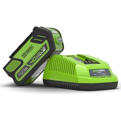 Laadija 40V 4A GREENWORKS G40UC4 - 2924107 цена и информация | Механические инструменты | kaup24.ee