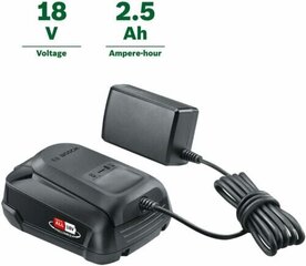 Bosch Starter Set (1X 2,5 AH Battery +18 Volt System Charger) in carton box цена и информация | Зарядные устройства для аккумуляторов | kaup24.ee