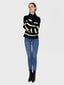 Naiste pullover Vero Moda 10269246*01, must/valge 5715310509994 цена и информация | Naiste kampsunid | kaup24.ee