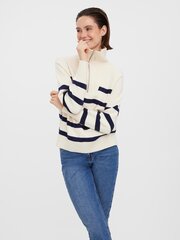 Женский пуловер Vero Moda 10269246*02, натурально-белый / тёмно-синий цена и информация | Женские кофты | kaup24.ee