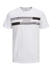 Meeste T-särk Jack & Jones 12211420*03, valge 5715309768104 hind ja info | Meeste T-särgid | kaup24.ee