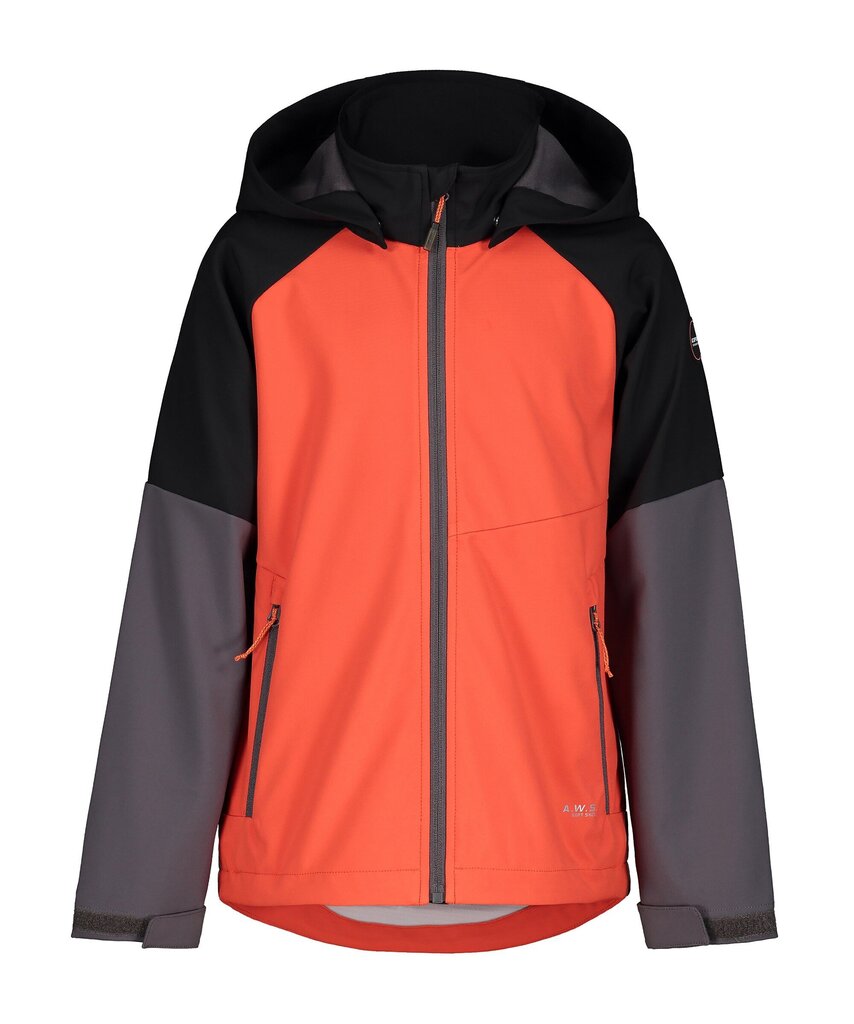 Laste softshell-jope Icepeak Kandern 51875-9*642, oranž/hall 6438513936297 hind ja info | Poiste kampsunid, vestid ja jakid | kaup24.ee