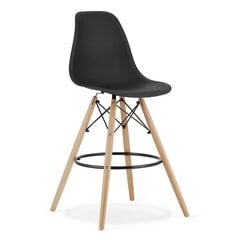 Барный стул Lamal, черный/коричневый цвет цена и информация | Стулья для кухни и столовой | kaup24.ee