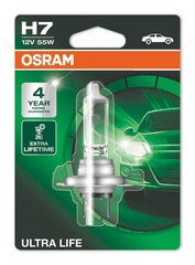 Autopirnid Osram Ultra Life H7, PX26D, 1 tk цена и информация | Автомобильные лампочки | kaup24.ee